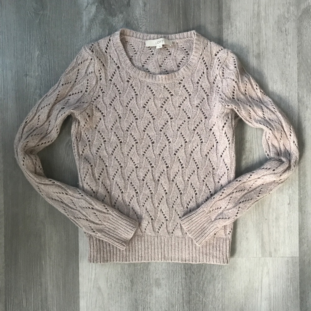 **Last chance- donating soon** LOFT open knit sweater